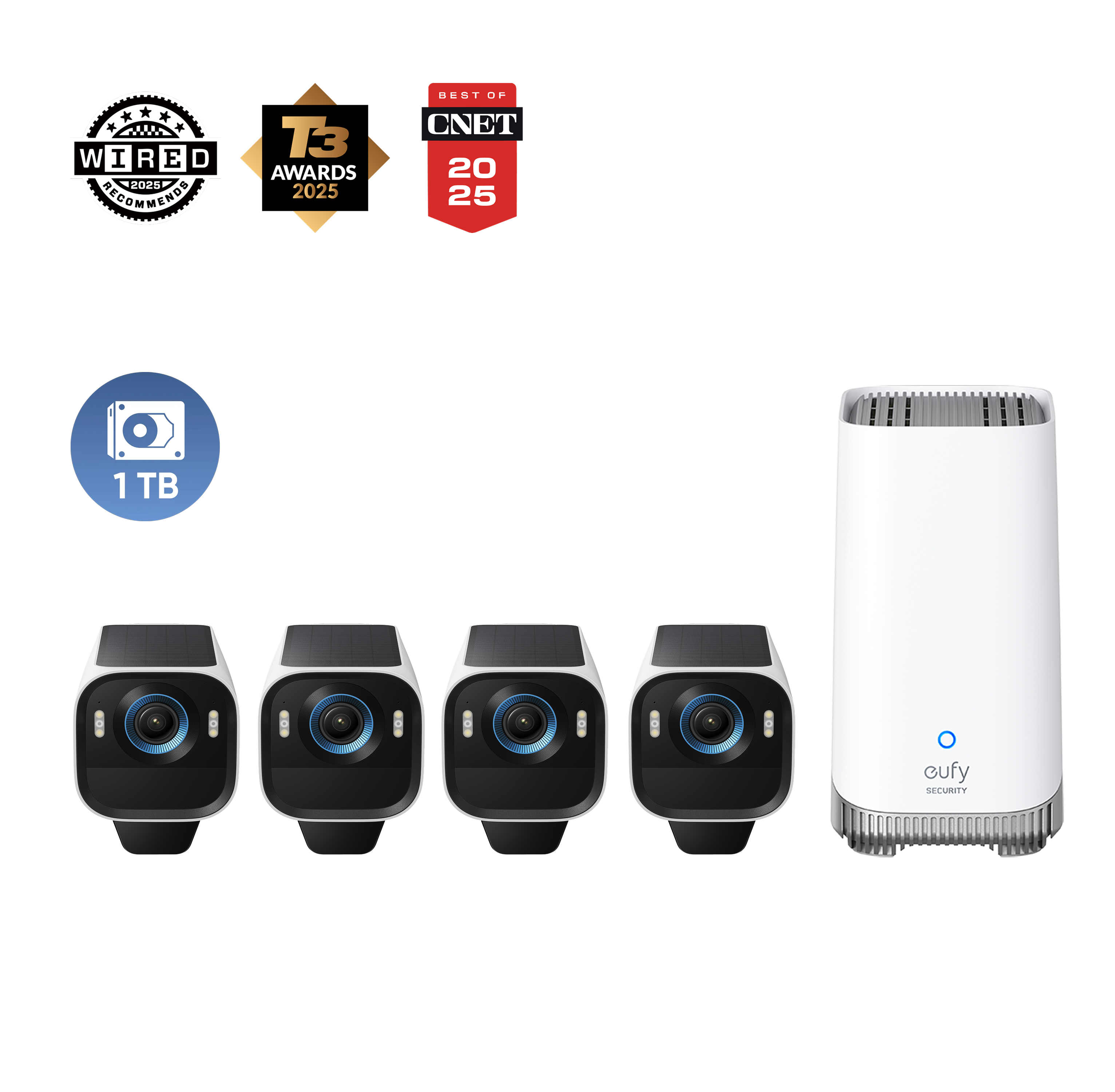 IHOMEY Cam S3 Pro Kit 4 Caméras + 1 To