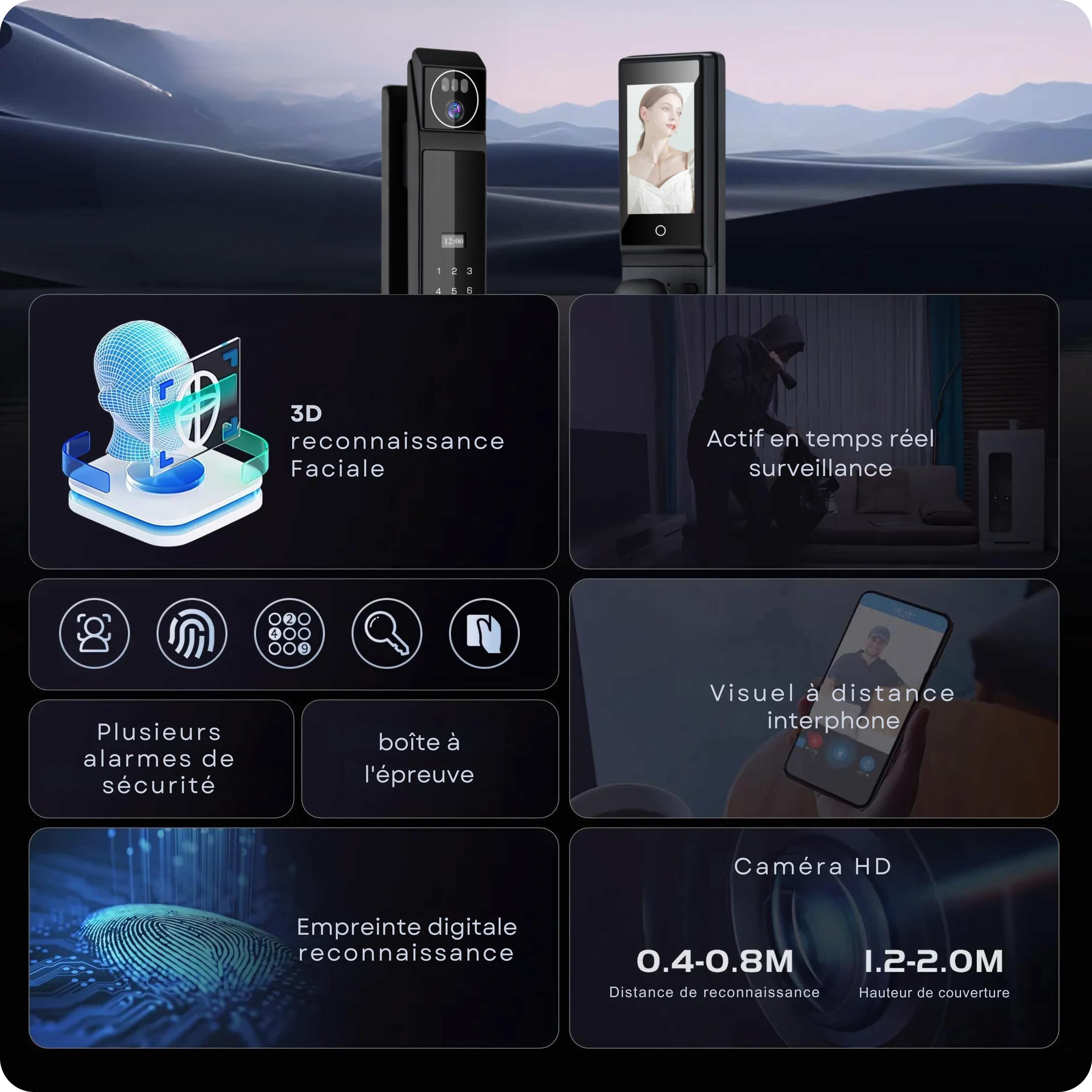 I30 Face ID Full option smart lock 